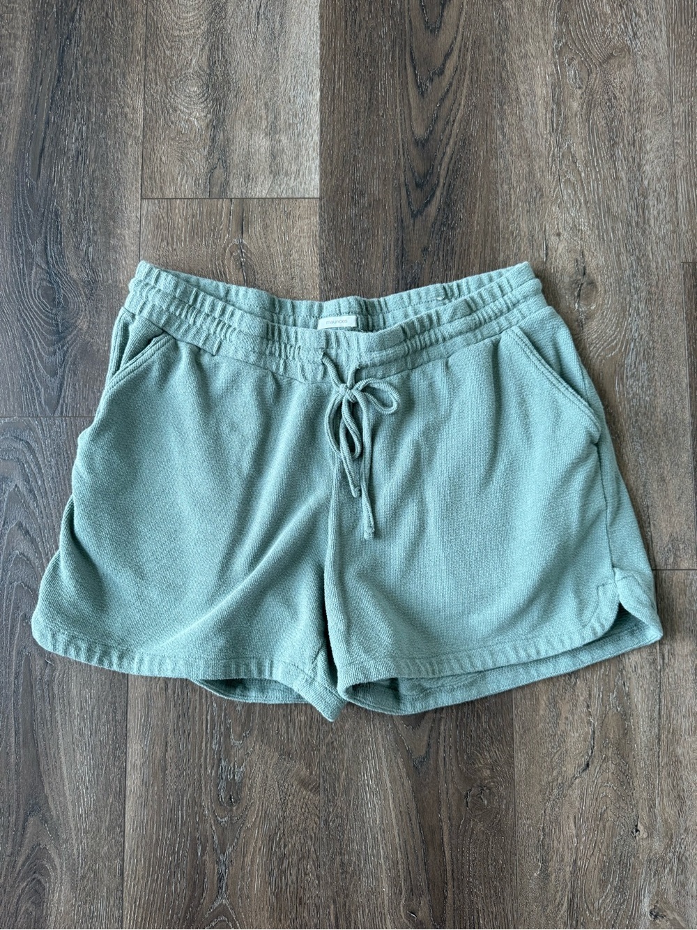 Maurices Women’s Drawstring Terry Shorts - Sage Green size 0X